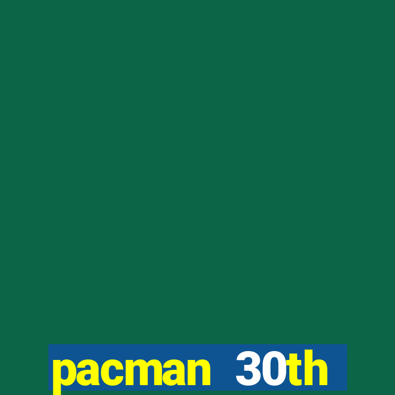 pacman 30th anniversary sonic