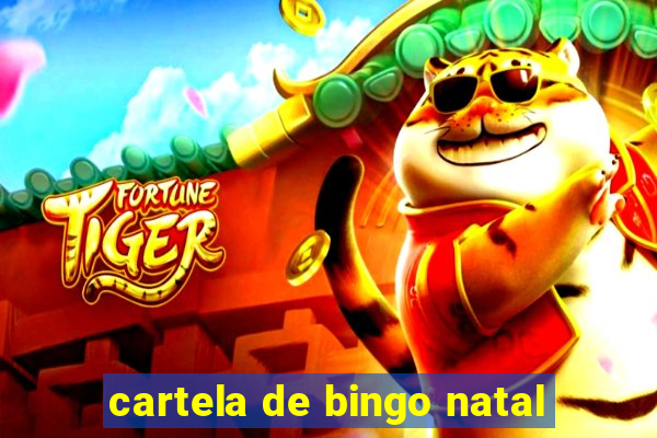 cartela de bingo natal