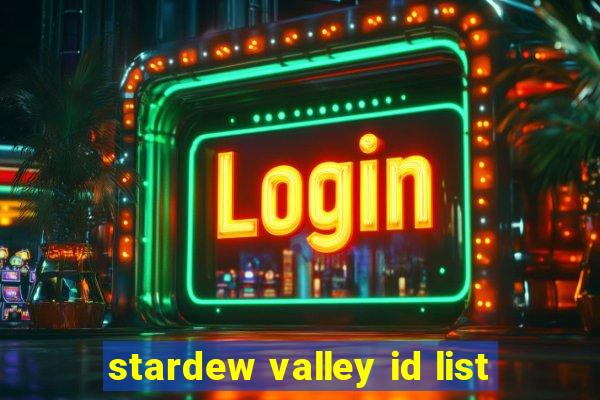 stardew valley id list