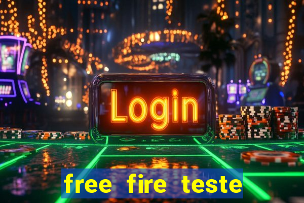 free fire teste grátis jogar agora