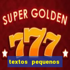 textos pequenos para alfabetizar